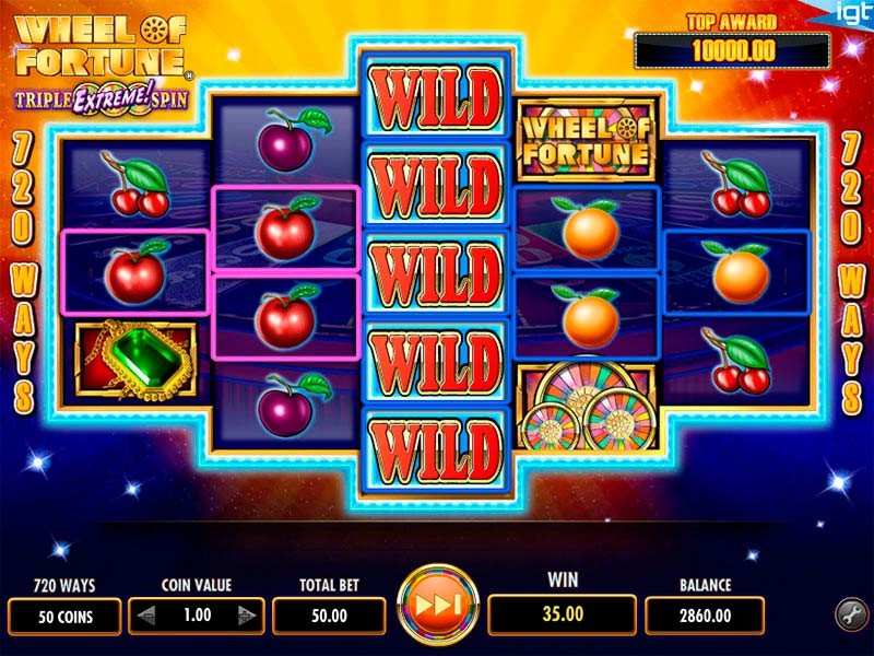 Wheel Of Fortune Triple Extreme Slot Machine